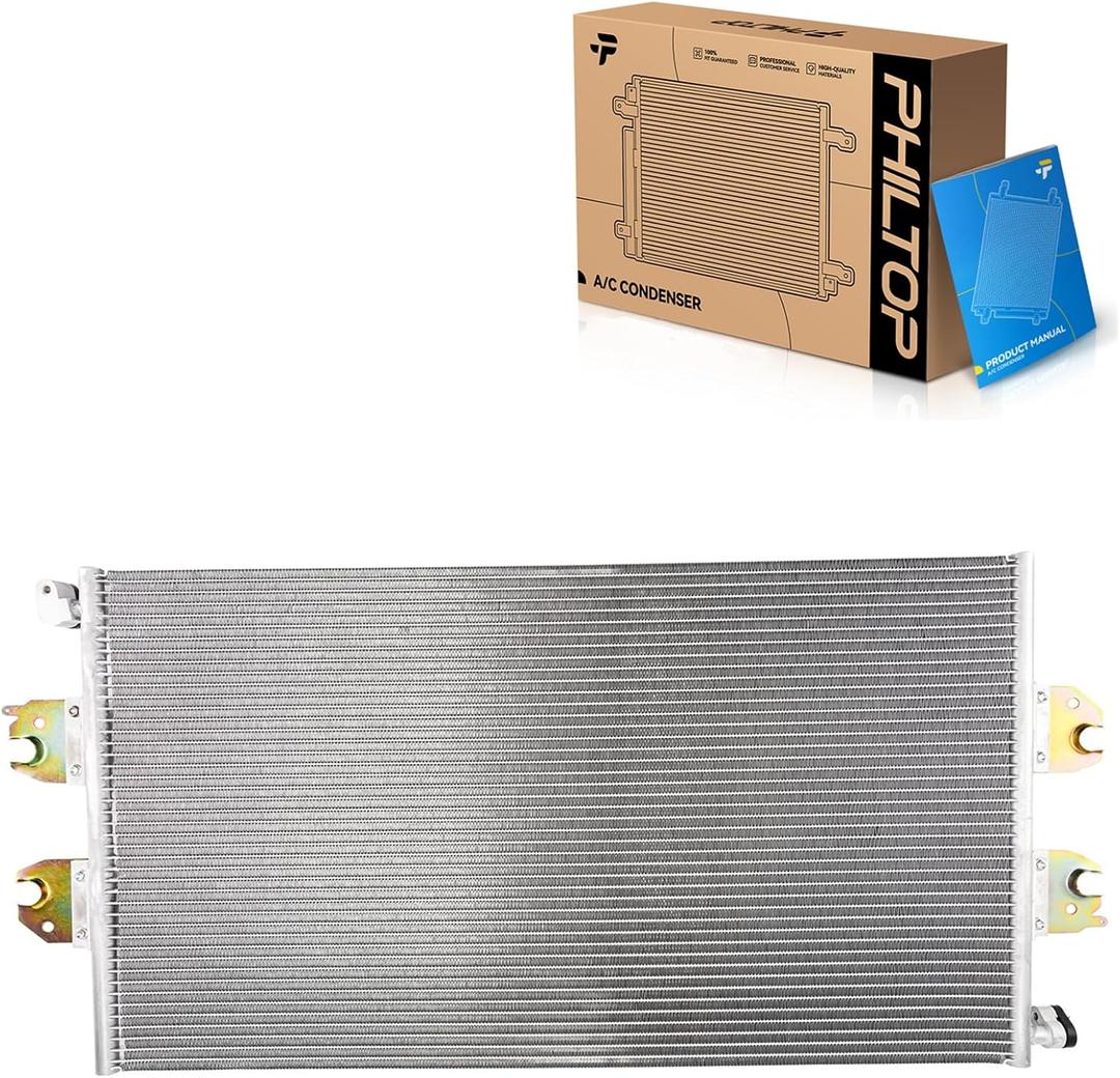 PHILTOP 3887 Air Conditioning A/C Condenser For Chevrolet Express 1500/2500/3500/4500,Fo GMC Savana 1500/2500/3500/4500,For Chevrolet Express Cargo 2010-2021,For Chevrolet Express Pasajeros 2010-2021