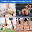 NeoAlly Copper Ankle Support Brace Compression Sleeve with Silicone Gel Reduce Foot Swelling Pain Relief from Plantar Fasciitis and Achilles Tendon (Large - 1 Pair)