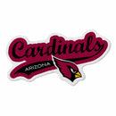 Cardinals - Az Shape Cut Logo With Header Card - Distressed Design