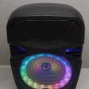 Crystal Clear Sound, Bright Party Lights, Portable & Easy to Use | 8" Rechargeable Bluetooth PA Karaoke Loud Party Speaker, 5-Hour Playtime | TWS, USB, TF, AUX, FM Radio | QFX | TMS-853