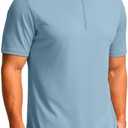 G Gradual Men's Workout Shirts Short Sleeve Quick Dry T-Shirt Moisture Wicking Athletic Gym Running Shirts for Men (Blue, L)