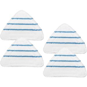4 Pack Reusable Mop Pads Compatible with True & Tidy STM-500, STM-700 Steam Mops, Refills for Turonic ST3 Steam Mop Microfiber Washable Pads, Cloths for Floor Cleaning, Scrubbing and Floor Caring