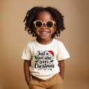 Kids Christmas Shirt  Toddler Boys Girls Holiday Outfit Santa Snowman Gingerbread Tree Gift T-Shirt 2T-8T (Yellow)