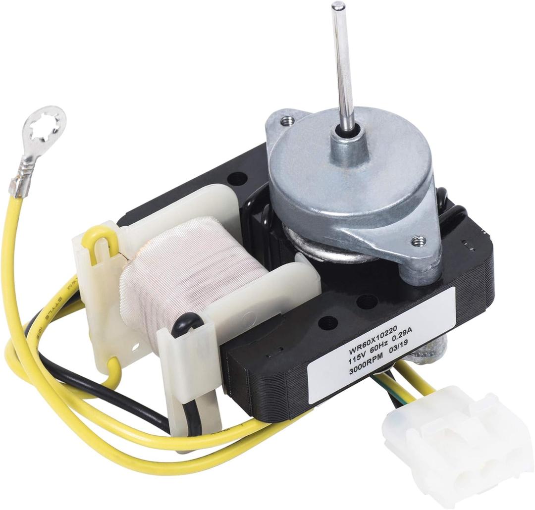 WR60X10220 Refrigerator Condenser Fan Motor Replacement - Compatible with GE Hotpoint Refrigerators - Replaces PS1766247 AP4298602 WR60X10171 WR60X10133 1257132 AH1766247 EA1766247 WR60X10192