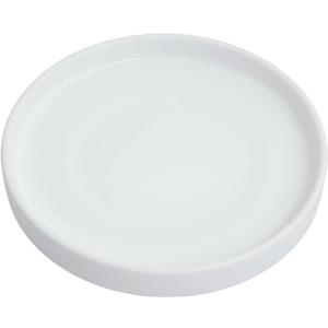 12 Inch Large Ceramic Saucer - Ceramic Drainage Tray for Plant Pot (Matte White)