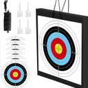 Archery Target - 20'' Foam Targets for Backyard, Bow & Arrow Target with Rope for Recurve Bow Longbow or Compound Bow Shooting Practice