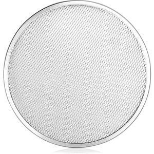 New Star Foodservice Restaurant-Grade Aluminum Pizza Baking Screen, Seamless (14-Inch (Pack of 6))