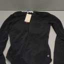 Popilush Mesh Long Sleeve Tops for Women Black Sheer Shapewear Corset Bodysuit Tummy Control Date Night Fall Concert Outfits Black S