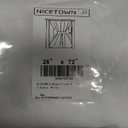 NICETOWN French Door Curtains Set of 2 Panels, Sheer Voile Light Filtering, Rod Pocket Window Treatment for Front Back Patio Glass Door/ Rustic Bedroom/ Living Room (26 x 72 Inch Long, 2 Panels, White)