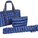 3-Piece Mahjong Bag Set, Dark Blue Thickened Portable Storage for American Mah-jongg Tiles & Racks (Empty Mahjong Bag Only)
50+ bought in past month
