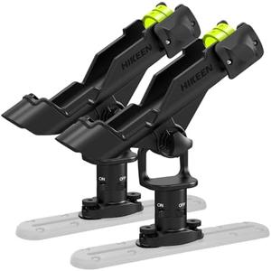 Kayak Fishing Rod Holder, Fishing Boat Rod Holder for Track Mount / Deck Mount, Fishing Rod Holders for Boat, 360 Degree Adjustable Fishing Pole Holders