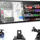 Carpuride 11" Carplay Screen for Car with N-etflix/YouTube Apps, Upgraded Car Play & Android Auto Large Touchscreen, Support OTA, Dual WiFi, Backup Camera, GPS Navigation, Split-Screen, Dual Bluetooth