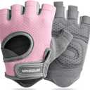 VINSGUIR Workout Gloves for Women and Men, Breathable Weight Lifting Gloves for Gym Exercise, Fitness, Training, and Cycling, with Excellent Grip and Cushion Pads (Medium, Pink)