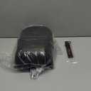 LKV Motorcycle Rear Leather Passenger Pillion Seat Pad Compatible With Harley Sportster Iron 883 XL883N 2018-2022 1200 XL1200N 2016-2022, Black