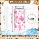 Qinyoung 24 Pcs Western Cowgirl Cowboy Plastic Tumbler 14.2 oz Cowgirl Party Favors Reusable Cups with Lids and Straws Decoration Iced Coffee Cup My First Rodeo Decorations(Classic Style,Multicolor)