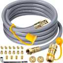 5249 Propane to Natural Gas Conversion Kit for Blackstone 28"/36" Griddle, 10 FT 3/8" ID Natural Gas Hose With 3/8" Female Flare Fitting for Tailgater, Rangetop Combo & Burner Stove, 1/2 PSI