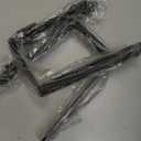 Ceramic Elevated Cat Bowls with 10 Tilted, Anti Vomiting & Whisker Friendly Food and Water Bowls with Bamboo Stand(Anti-Slip Feet), Raised Cat Food Bowls for Indoor Cats & Puppies, Dishwasher Safe (5" Bowls x2)