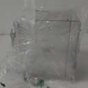 mDesign Modern Stackable Plastic Open Front Dip Storage Organizer Bin Basket for Kitchen Organization - Ligne Collection - 2 Pack - Clear (7.75 x 7.75 x 6.25 (Pack of 2))