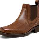 Jousen Mens Chelsea Boots Casual Slip On Boots for Men 8421 Brown 11.5