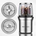Secura Coffee Grinder Electric, Spice Grinder, Dual Glass Bowls for Wet & Dry Grinding