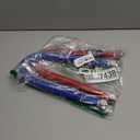 Stainless Steel Corrugated Water Heater Connector, 24-Inch, 1" FIP* 1" FIP red and blue color Corrugated Water flexible hose, Leak-Proof, 2-pack