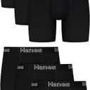 Hanes Men's Underwear Boxer Briefs, Cotton Stretch Moisture-Wicking Underwear, Multi-pack size medium