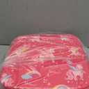 Toddler Booster Seat for Dining Table, Kids Booster Seat for Kitchen Chair with Non-Slip Bottom, Portable Detachable Washable Increasing Cushion with 2 Adjustable Straps (Unicorn)