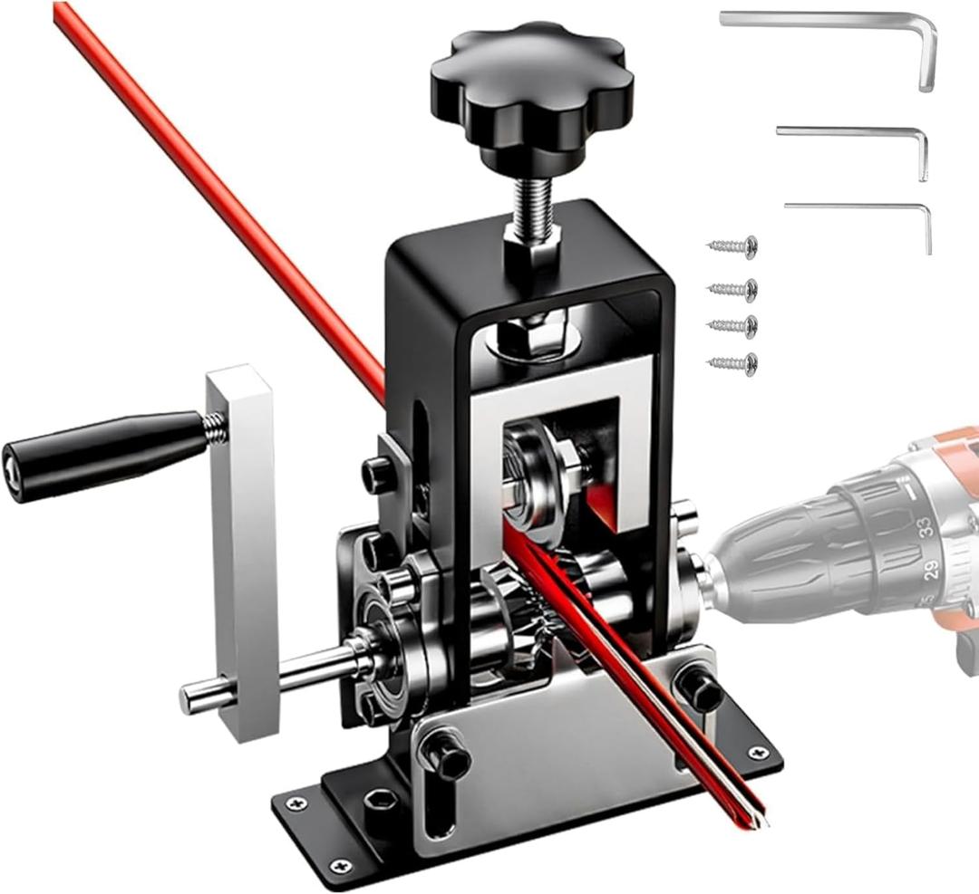 Manual Wire Stripping Machine Gauge Wire 0.06-1 inches, Scrapping Copper Wire Peeler Machine, Drill Powered Hand Crank Wire Stripper Tool for Scrap Copper Recycling