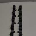 voze [2 Pack] 5 Racks and 4 Hooks Mop and Broom Holder Wall Mount, Self Adhesive Heavy Duty Broom Organizer Storage Tool Racks for Kitchen Garden Laundry Garage Black