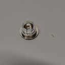 Yinpecly Copper Sink Overflow Covers Basin Trim Round Hole Caps Insert for Home Shopping Malls Kitchen Bathroom Silver Tone 2PCS