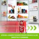 Drink Organizer for Fridge, Soda Can Dispenser for Refrigerator, Automatic Drink Dispenser for Fridge Holds up to 15 Cans, 3 Row