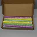 Colored Taper Candles Spiral Candle Sticks in Rainbow Colors,Unscented Pastel Candle for Holiday,Wedding and Home Decoration,10inch,12 Pack(E-6colored)