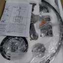 19'' Black and Gold Chandeliers for Dining Room, 5-Light Modern Farmhouse Industrical Pendant Light Fixture Rustic Geometric Hanging Chandelier for Kitchen Island Entryway Hallway Foyer