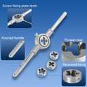 Anfrere 84pc Tap and Die Set in SAE & Metric Sizes, Standard Tap Set and Die Tool Set for Threading and Rethreading Internal and External Threads, M3-M12 Thread Repair Kit