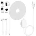 50Ft/15m Outdoor Power Adapter Compatible with Wyze Cam Pan V4, Solar/Duo Cam Pan, Battery Cam Pro/Pan V3,OG, Replace for WYZE Plug, Waterproof Flat Cable Charge Your Camera-White