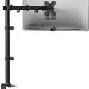 WALI Monitor Arm Mount for Desk, Single Extra Tall Computer Desk Mount, Monitor Bracket Mount Stand Single, up to 32 inch, 22 lbs (M001XL), Black