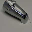 Enhon Tub Spout with Rear Diverter, Bathtub Spout Fitting 1/2-Inch or 3/4-Inch IPS, 5-1/4 Inch Length Bathroom Bathtub Faucet with Adapter, Chrome Finish