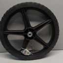 Parts Camp 16" Lawn Mower Wheels 16 x 1.75'' Spoked Plastic Wheel and Tire For Garden cart/Pressure Washer/Generator/Wheelbarrow/Trolley/Dolly Wheel/Push Mowers/Hand truck tires(Set of 2)