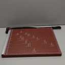 Paper Cutter Heavy Duty 18" Cut Length Professional Large Paper Cutter 12-Sheet Capacity Guillotine Paper Cutter for Cardstock, Safety, Efficience, Wide Use for Office, School, Home (A2-A7) (Red)