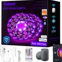 100FT Outdoor Led Strip Lights | Compatible with Alexa and Google Assistant | Smart WiFi Waterproof Led Lights for Bedroom RGB Music Sync Remote &App Controlled Led Rope Lights