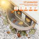 SANDALIM 2-Pack Window Well Cover Outside 39" X 17", Clear Polycarbonate Basement/Egress Window Well Cover, All-Weather Against Debris, UV Resistant, Tear-Resistant, Waterproof, Windproof (Only Cover)