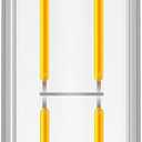 XININSUN Dimmable T10 Led Bulbs, 8.9 Inch Long Tubular Bulb,60-75 Equivalent,800LM,E26,4000K Daylight,Clear Glass,for Cabinet Display Cabinet etc, 1 Pack
