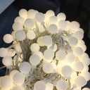 147ft Globe String Lights Outdoor Waterproof, 300 LED Indoor Christmas Lights Plug in with Remote, Hanging Fairy Light for Bedroom Holiday Party Patio Garden Christmas Decorations, Warm White