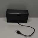 Small Space Heater with Realistic Flame Effect,600W Portable Mini Electric Desk Heater for Indoor Use,Fast Heating for Office,Bedroom,Study Room with Overheating&45 Tip-Over Protection,Black