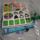 Magnetic Fraction Educational Puzzle Fraction Tiles and Circles, Equip Magnetic Score Disk Demonstrator,Math Manipulatives Enhance Early Primary School Students Mathematical Skills