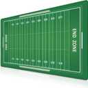 Green Desk Pads, Large Non-Slip Mousepads, Gaming Desk Pad - 35.4 X 15.7 inch for Work, Game, Home - American Football Field