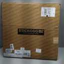 STICKGOO Smooth Drop Ceiling Tiles 2ft x 2ft, PVC Ceiling Tile 24 x 24in - Waterproof, Fire-Rated to Prevent Breakage - Package of 12 Tiles Cover 48 Sq. Ft, White