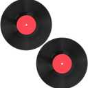 Cabilock Vintage Fake Vinyl Record 11.73 Inch Retro Wall Decor for Home Bar Cafe Music Party Supplies Artistic Vinyl Record Wall Sign