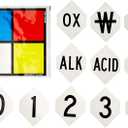 SmartSign NFPA Adhesive Label Kit (Placard, Digits & Symbols) | 34" Tall (Tip-to-Tip) Diamond Laminated Vinyl
