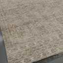 8x10 Area Rugs Living Room Rug: Washable Rug Neutral Lagre Soft Thin Carpet Indoor Floor Non Slip Boho Geometric Moroccan Carpets for Bedroom Dining Room Farmhouse Nursery Office - Beige